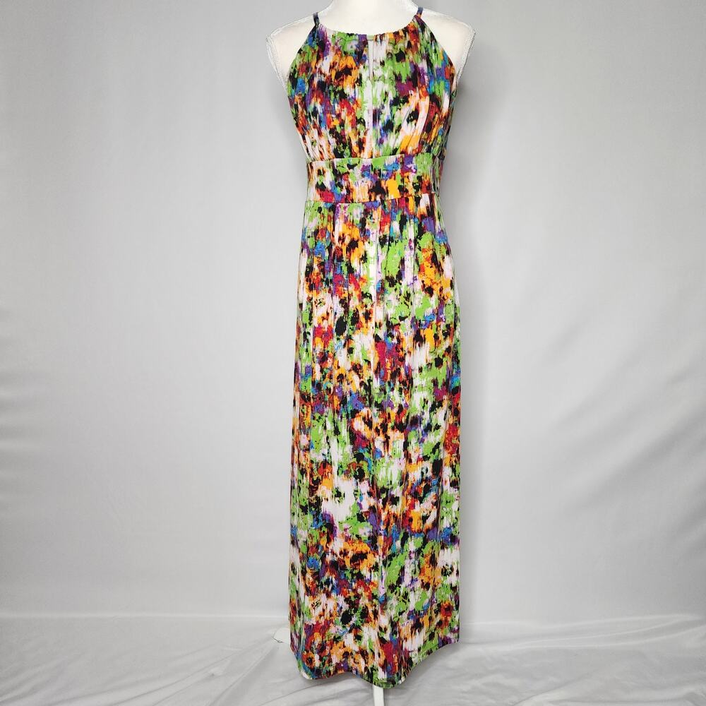 Multicolor Summer Sleeveless Maxi Dress Women's Size Medium